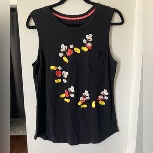 Sheer black tank top